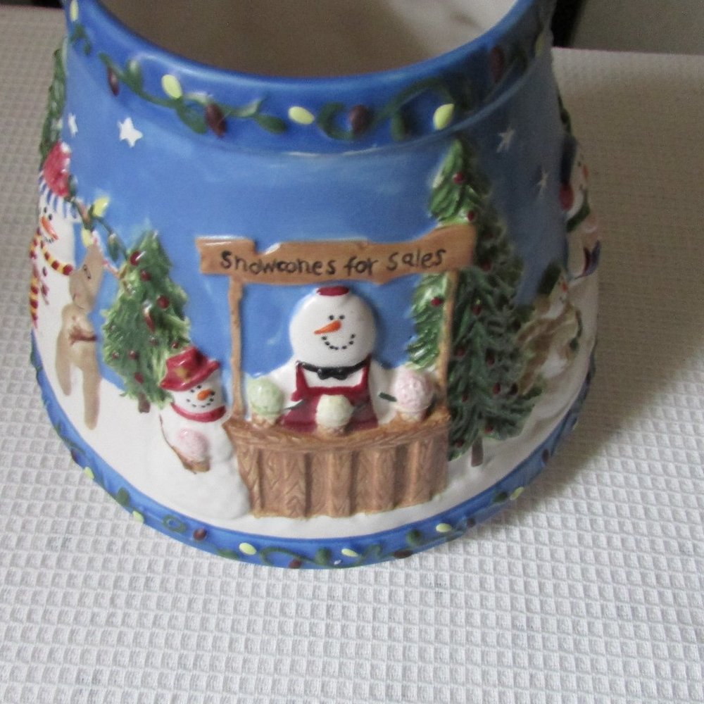 Yankee Candle  topper (snowman theme)